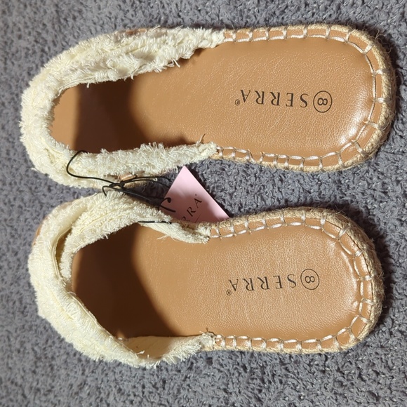 Ladies Frayed Canvas Summer Sandals (New, Size 8) - Picture 5 of 10